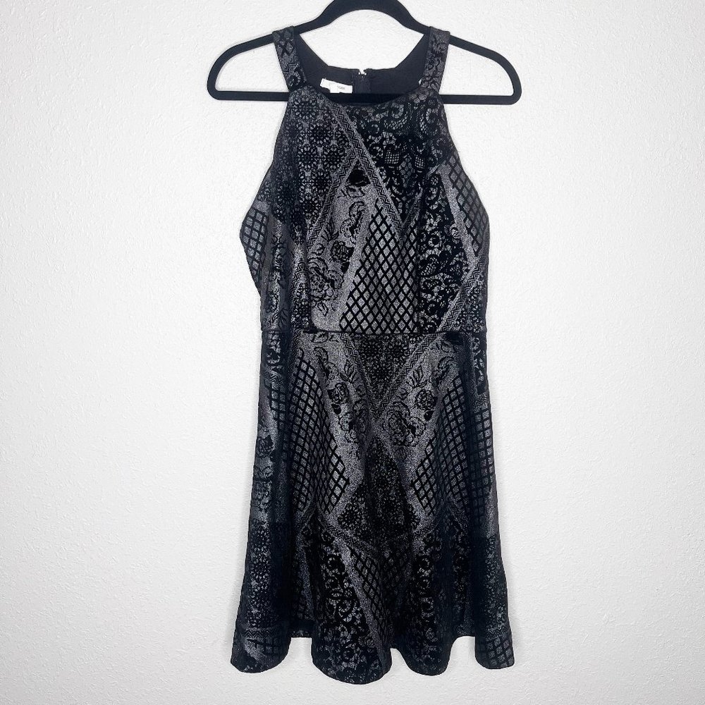 Maurices Black and Silver Fit and Flare